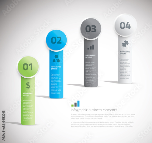 Rectangle infographics template vector illustration.