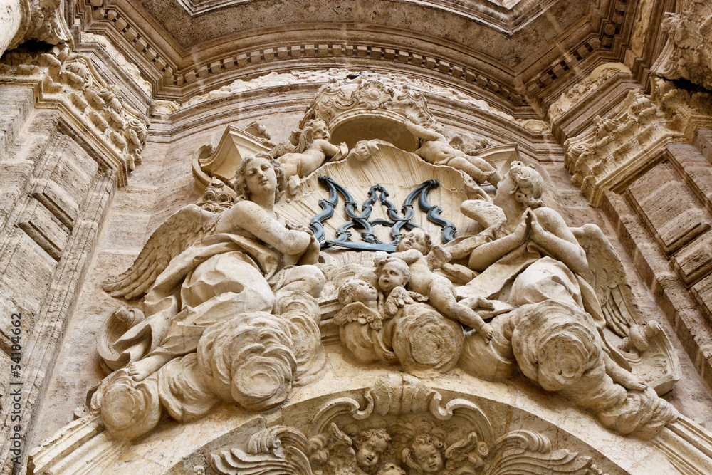 detail of the Valencia Cathedral