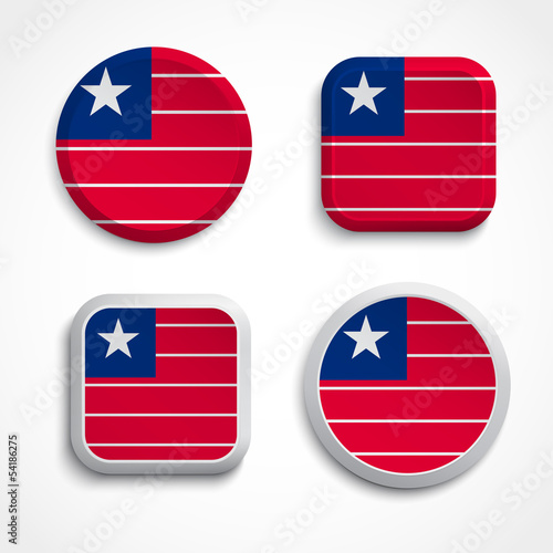 Liberia flag buttons Free Download Liberia flag buttons - GFXLoad