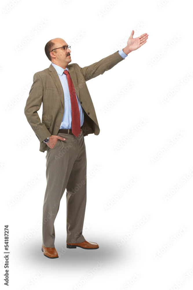 Businessman and direction Businessman and direction