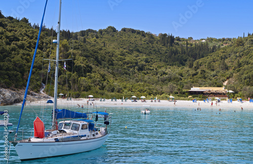 Voutoumi bay at Antipaxos island in Greece