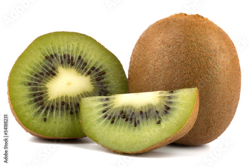 Kiwi fruit isolated on white background