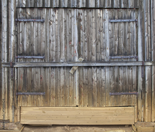 Weathered Wooden Gate Detail