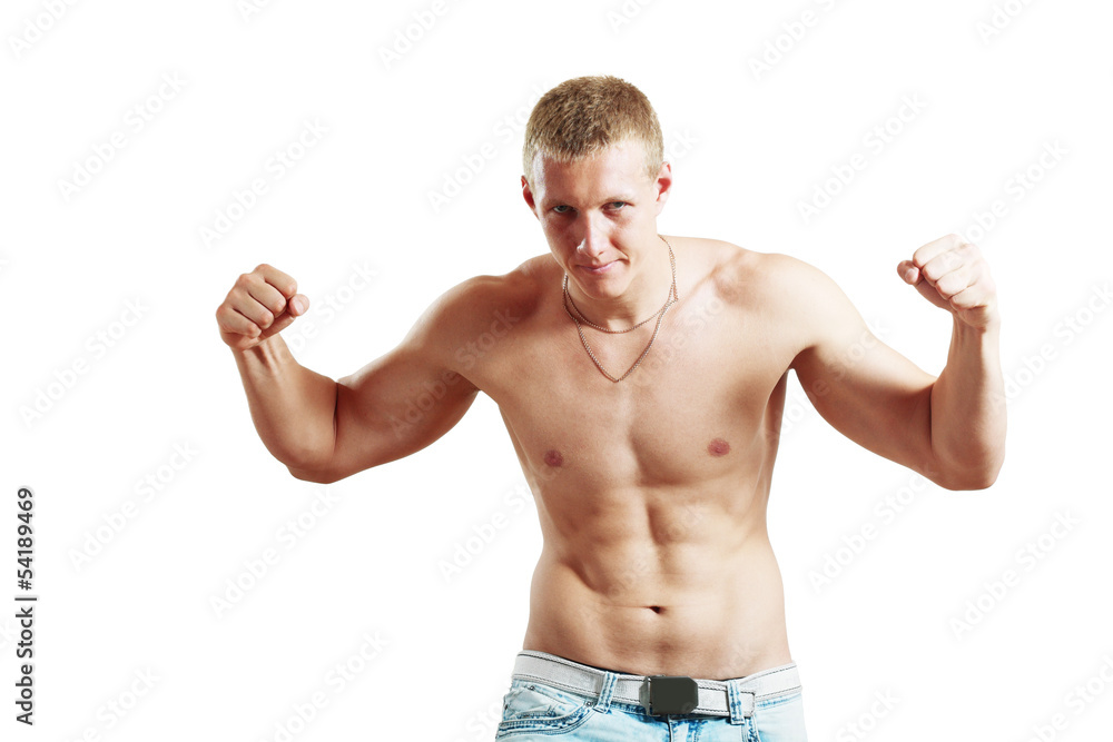 topless athletic man topless athletic man