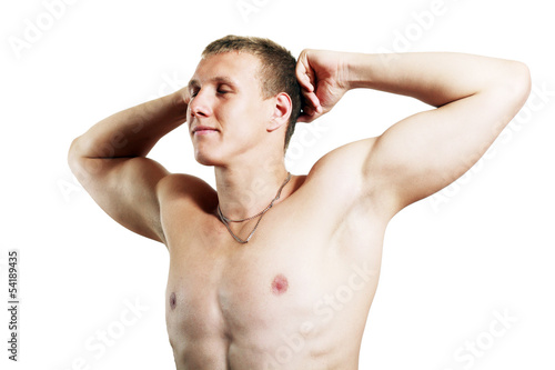 topless athletic man
