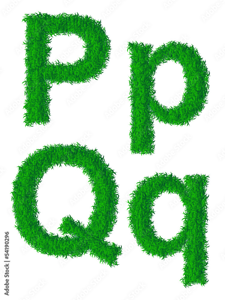 Green grass alphabet Green grass alphabet