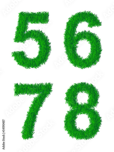 Green grass alphabet