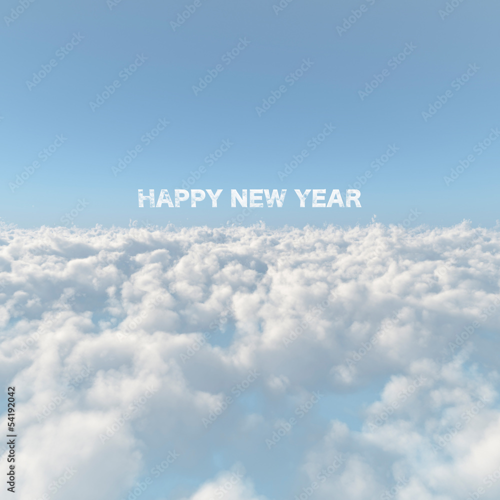 Fototapeta premium 雲海と新年イメージ