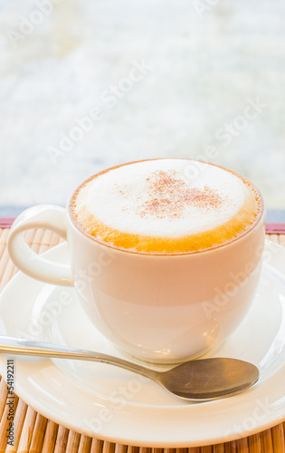 Hot cappuccino