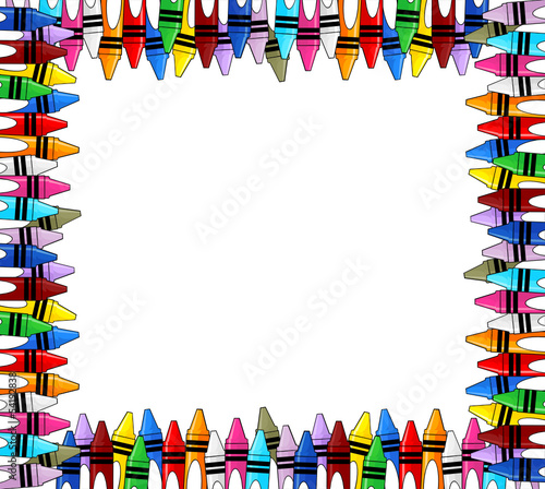 crayons frame