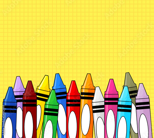 crayons border background