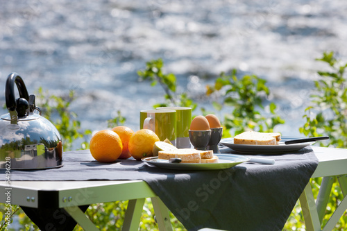 Frühstück im Freien