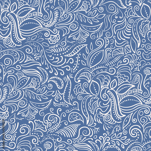 abstract ornamental seamless pattern added to swatches