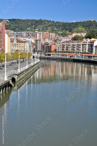 Río Nervión al paso por Bilbao (País Vasco) photo