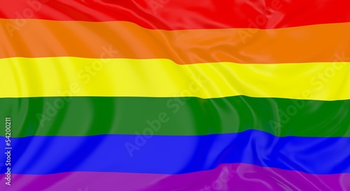 Photo LGBT rainbow flag