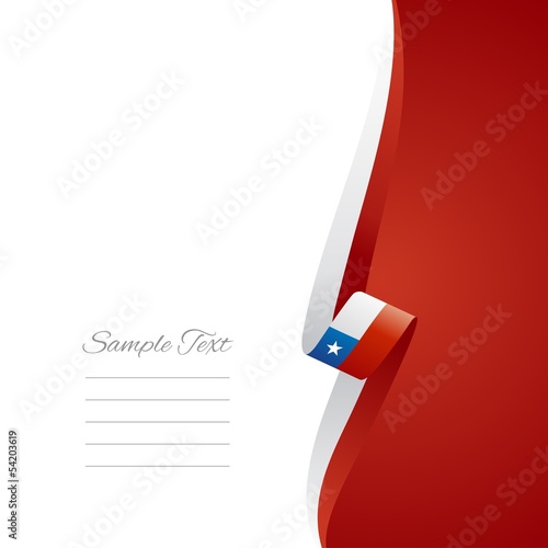 Chilean right side brochure cover vector