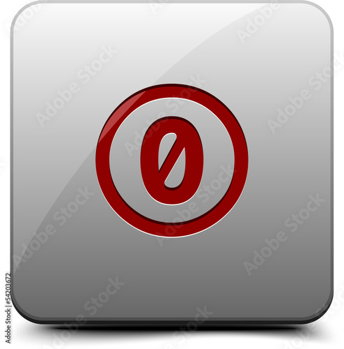 Zero CC Public Domain button photo