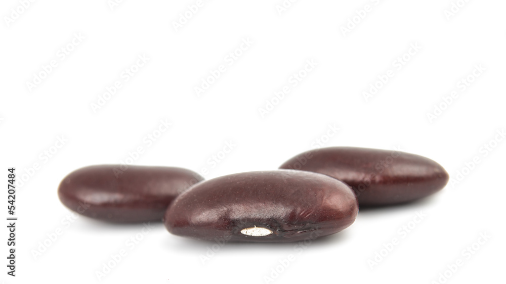 A small handful of red beans - Kidney. A small handful of red beans - Kidney.