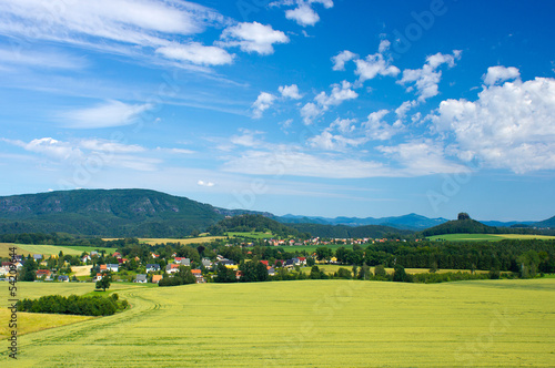 Landscape of cultivated plants in Saxon Switzerland © Oleksiy Drachenko