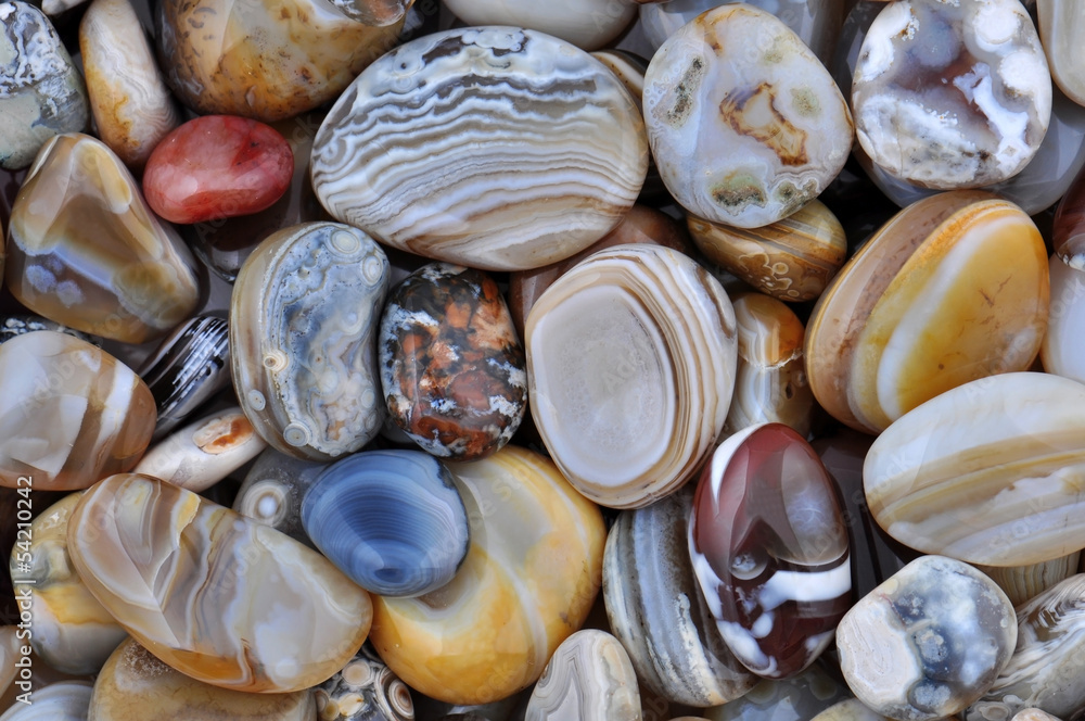 Natural Agate, various types and color