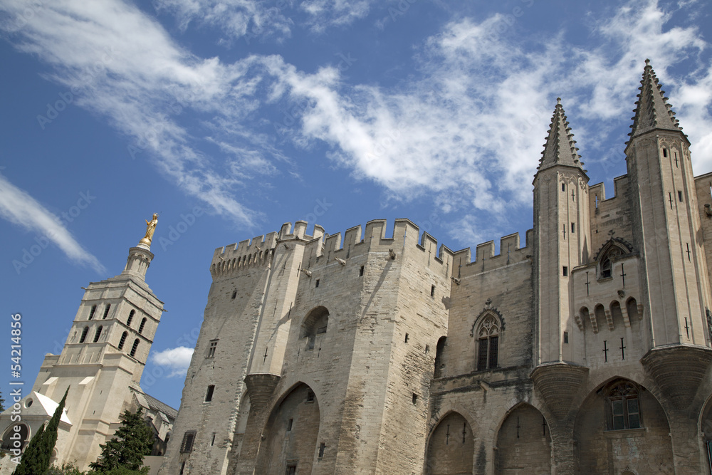 Papstpalast in Avignon, Frankreich