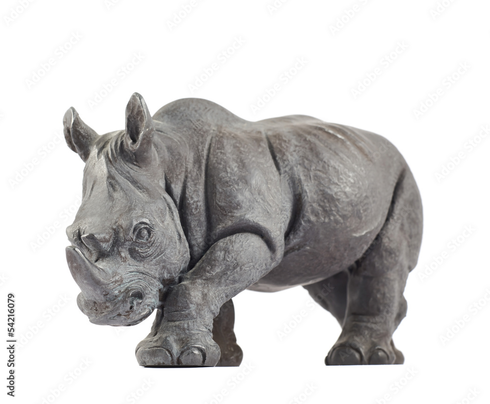 Fototapeta premium Rhinoceros rhino sculpture