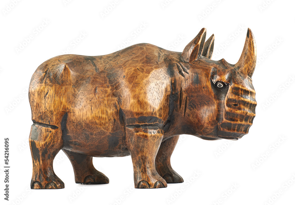 Fototapeta premium Rhinoceros rhino sculpture