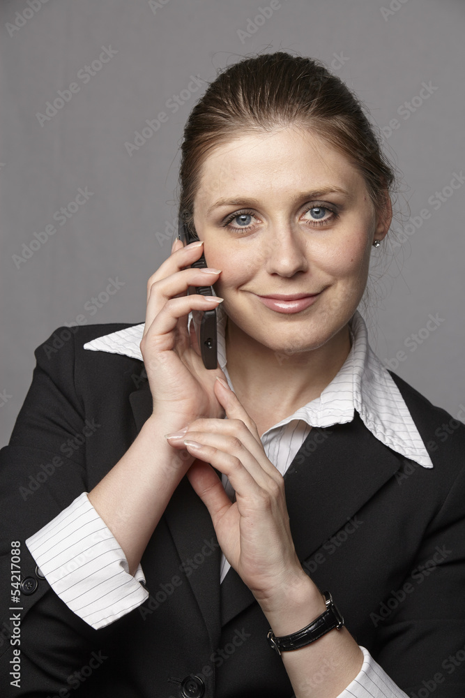 Businessfrau telefoniert Businessfrau telefoniert