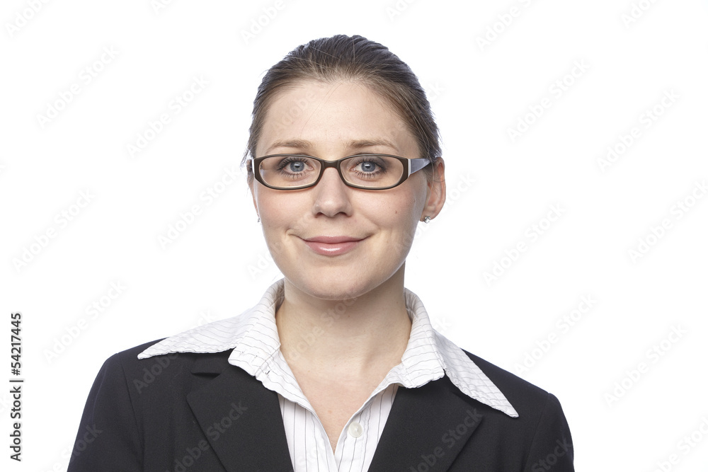 Businessfrau mit Brille