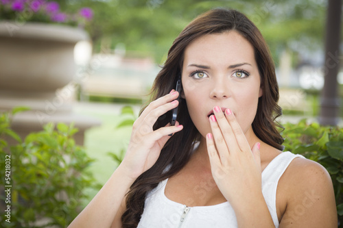 Shocked Young Adult Female ...