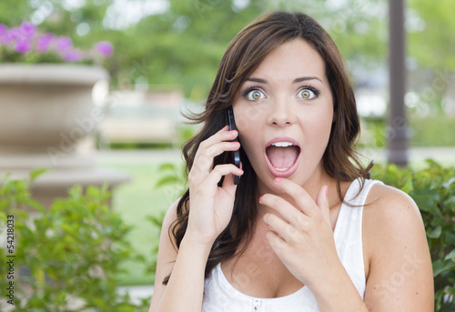 Shocked Young Adult Female ...