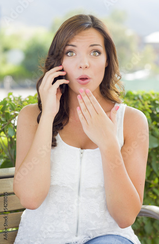 Shocked Young Adult Female ...