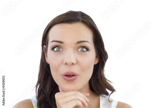 Surprised Teen Girl Looking...