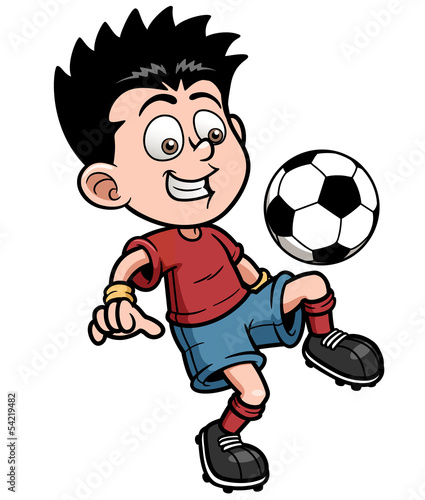 Vector illustration Soccer player