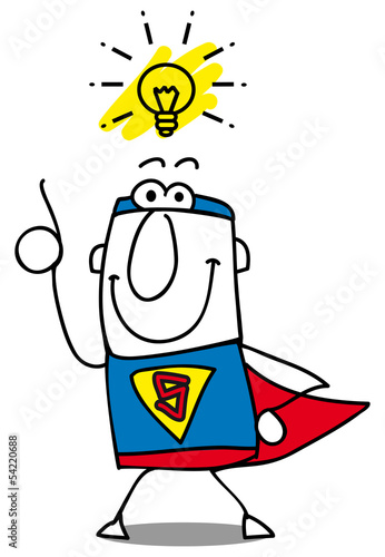 Super Hero has a brilliant idea