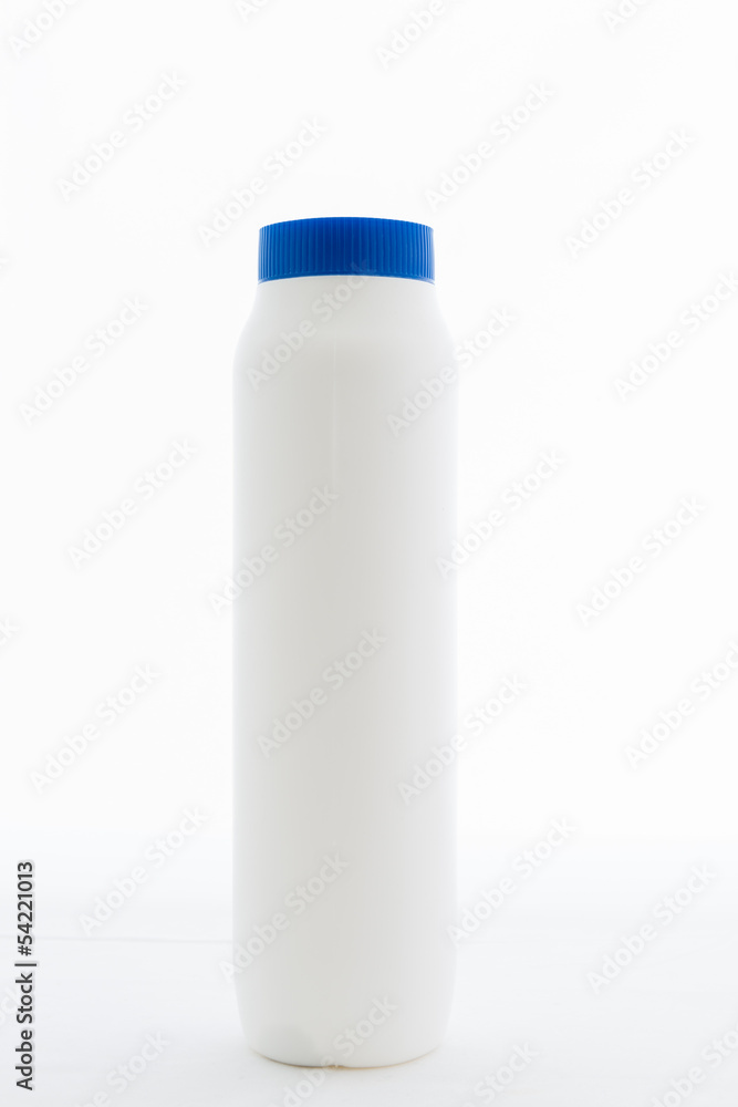 Can of powder Blue cap Can of powder Blue cap