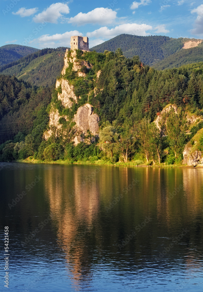 Fototapeta premium Slovakia - Ruin of castle Strecno