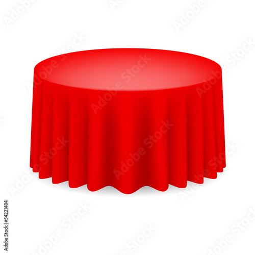 Red Dining table