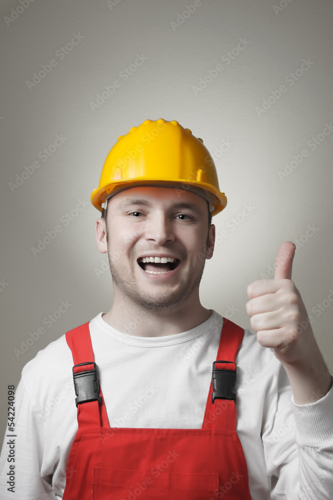 Smiling young worker Smiling young worker