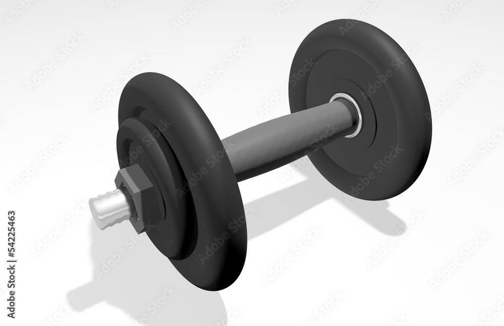 Dumbbells isolated Dumbbells isolated