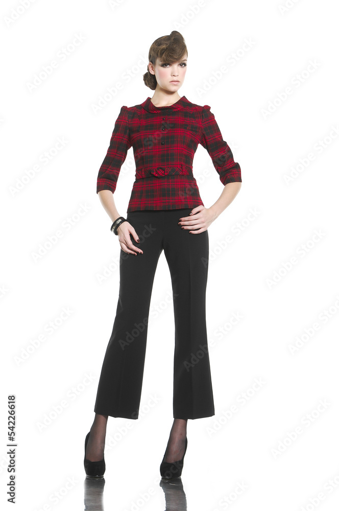 Beautiful fashion casual girl standing posing Beautiful fashion casual girl standing posing