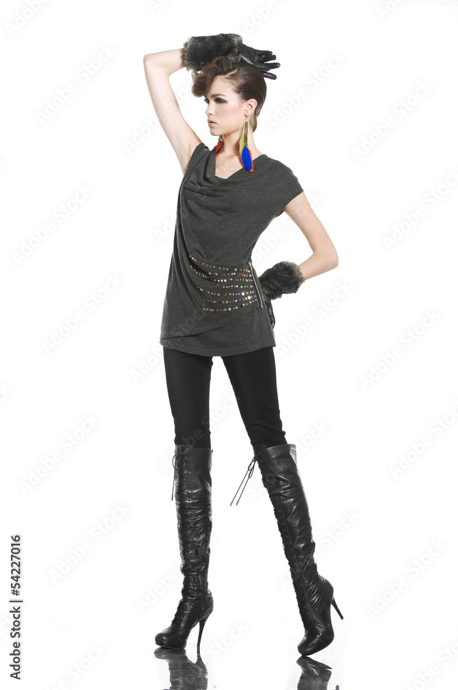 background in fashion dress with gloves background in fashion dress with gloves