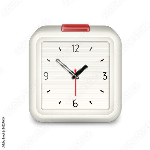 Square alarm clock icon