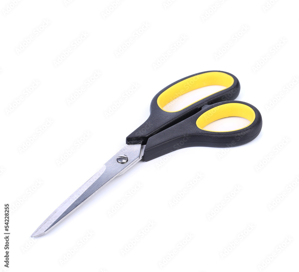 Pair of scissors isolated on a white background Pair of scissors isolated on a white background