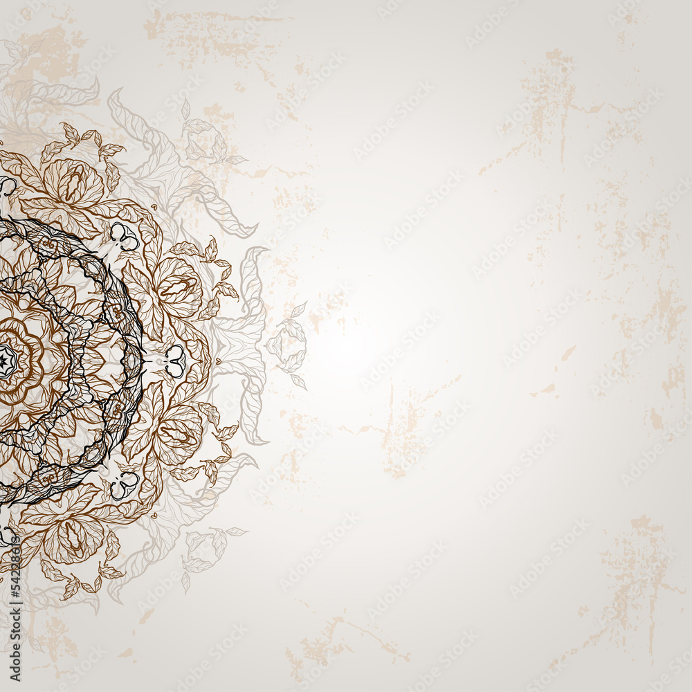 Background with ethnic ornament