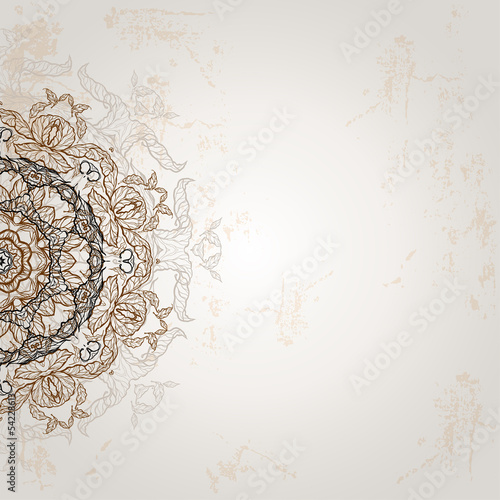 Background with ethnic ornament