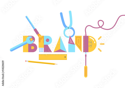 Brand construction concept