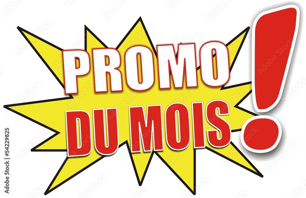 étiquette promo du mois Stock Vector Adobe Stock