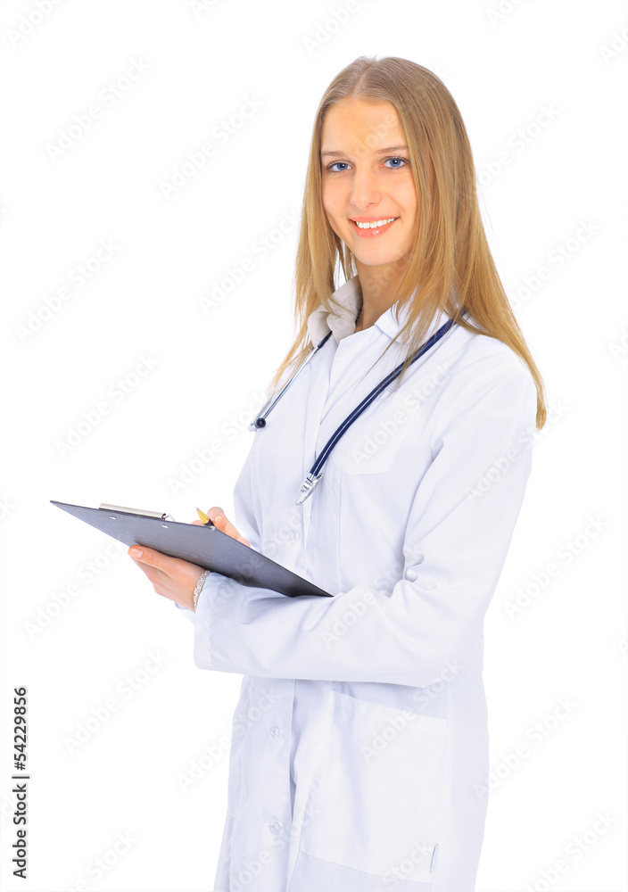 Attractive woman doctor. Attractive woman doctor.