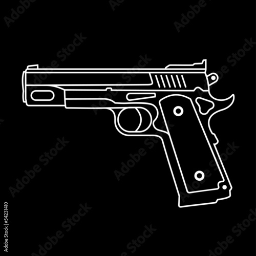 Pistol - vector icon